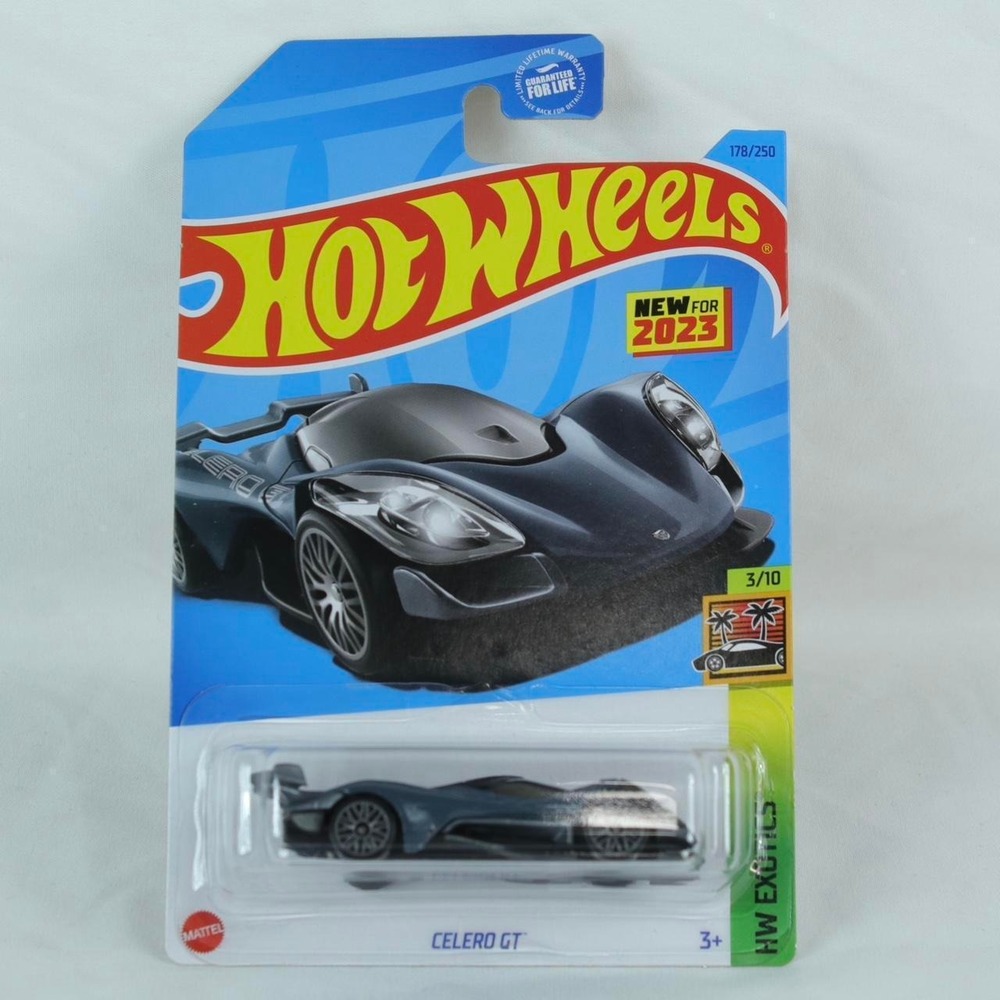 Hot Wheels Gray Celero‎ GT Toy Car - NEW